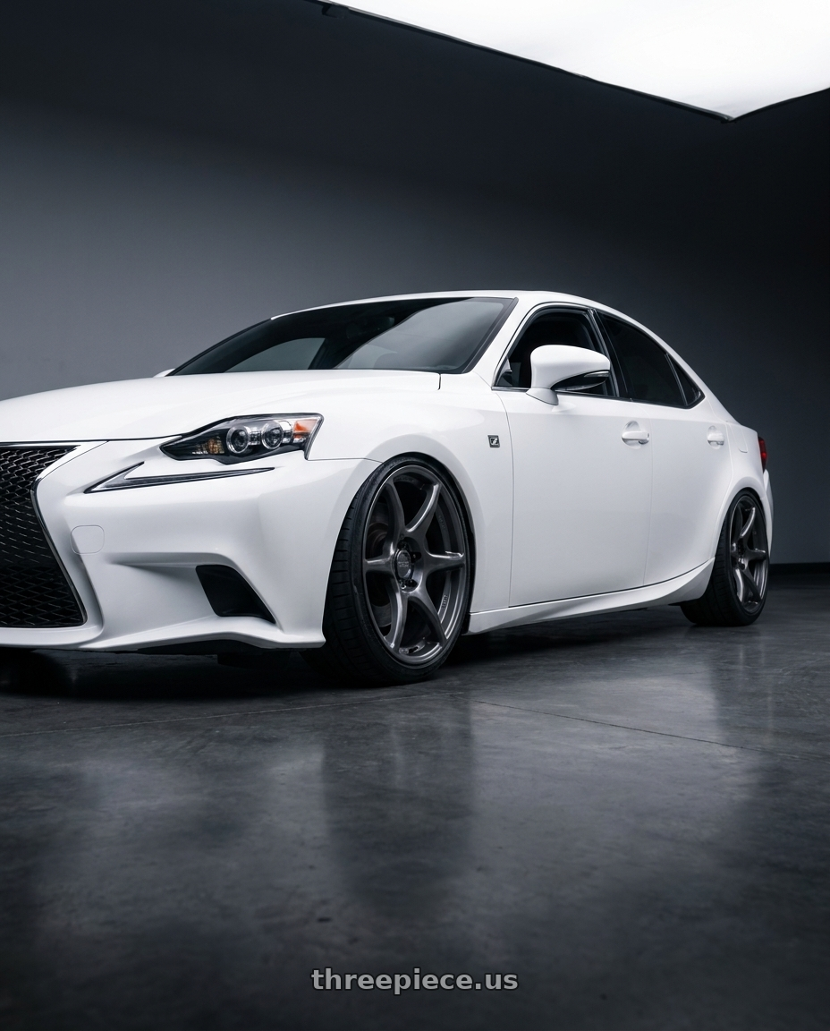 2016 Lexus is 350 f with Kansei K11G Tandem 5x114.3 18x8.5 35 Gunmetal wheels