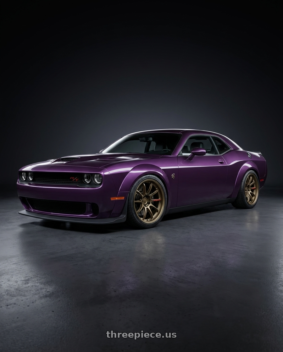 2022 DODGE CHALLENGER R T with Work Zr10 2P 5x115 20x11.5 +0 Matte Bronze wheels