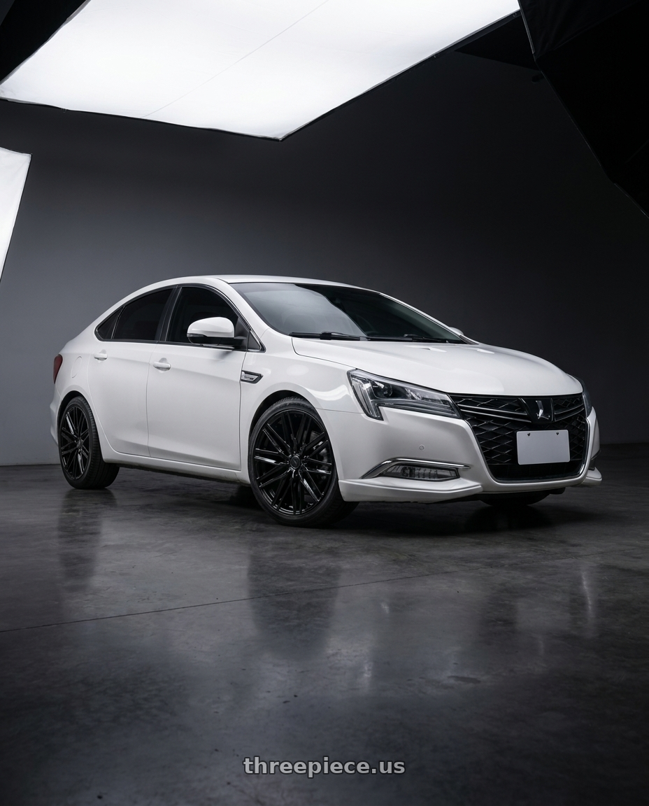 2020 Nissan bluebird with Status ADAMAS 6X135 20X9 +25 GLOSS BLACK wheels