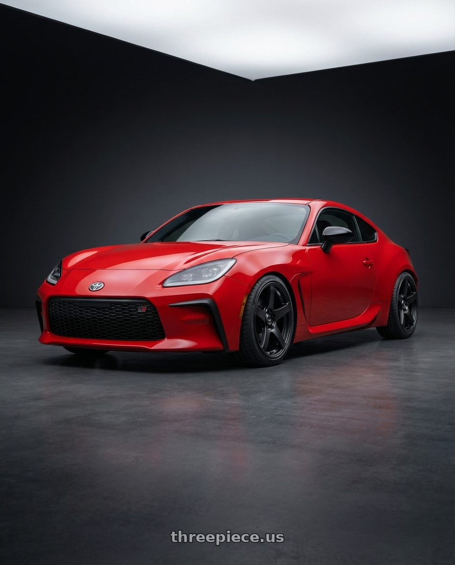 2024 Toyota GR86 with Ssr Gtv01 5x114.3 18x8.5+40  FLAT BLACK wheels