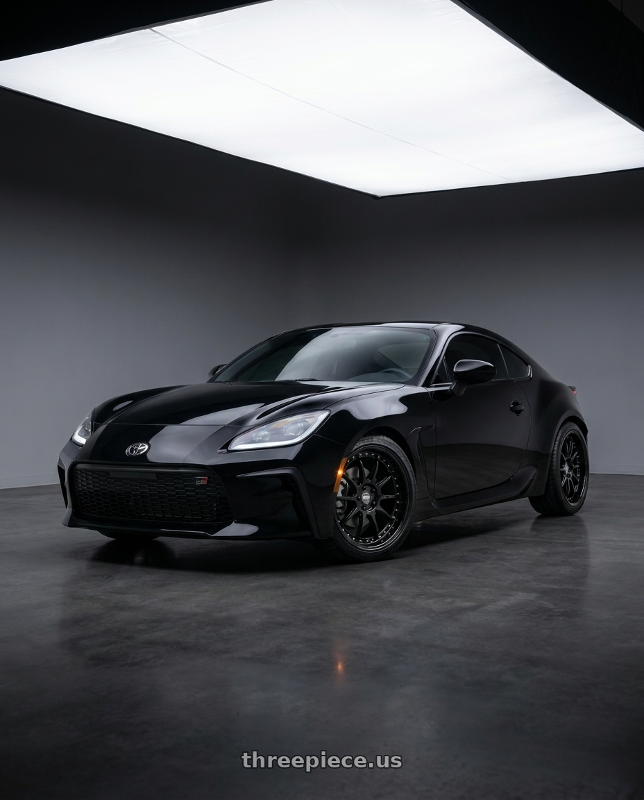 2026 Toyota GR86 premium raven with ESR Wheels CS12 5x100 18x9.5 +35 Gloss Black wheels