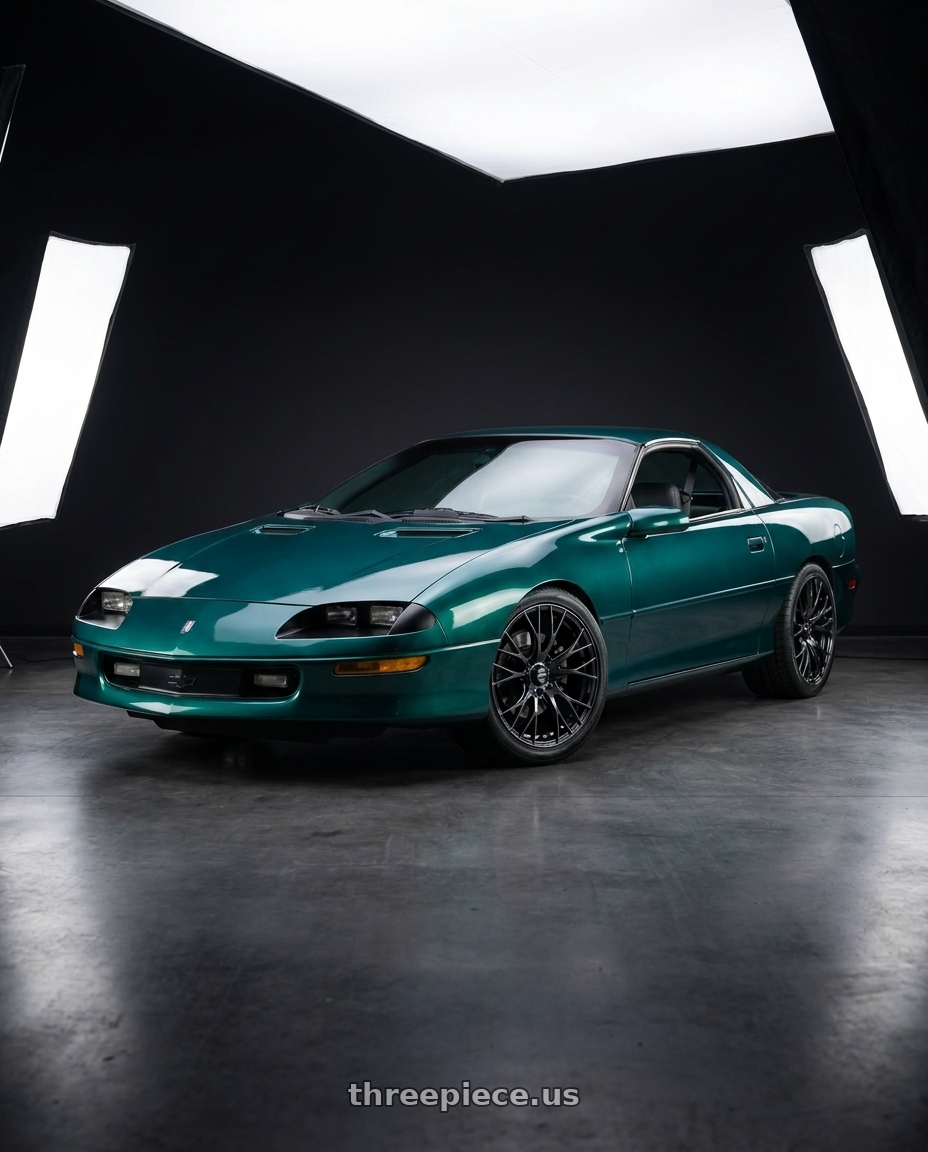 1995 Camaro Z28 with WedsSport SA-20R 5x100 18x7.5+45 Weds Black Clear wheels