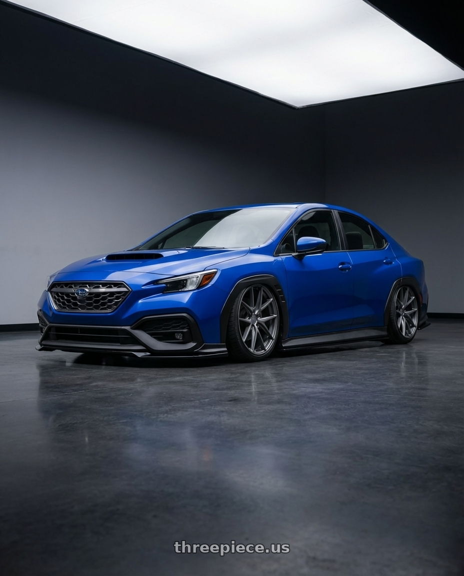 2024 Subaru WRX with Niche 1PC M116 MISANO 5X114.3 19X8.5 +45 MATTE GUN METAL wheels