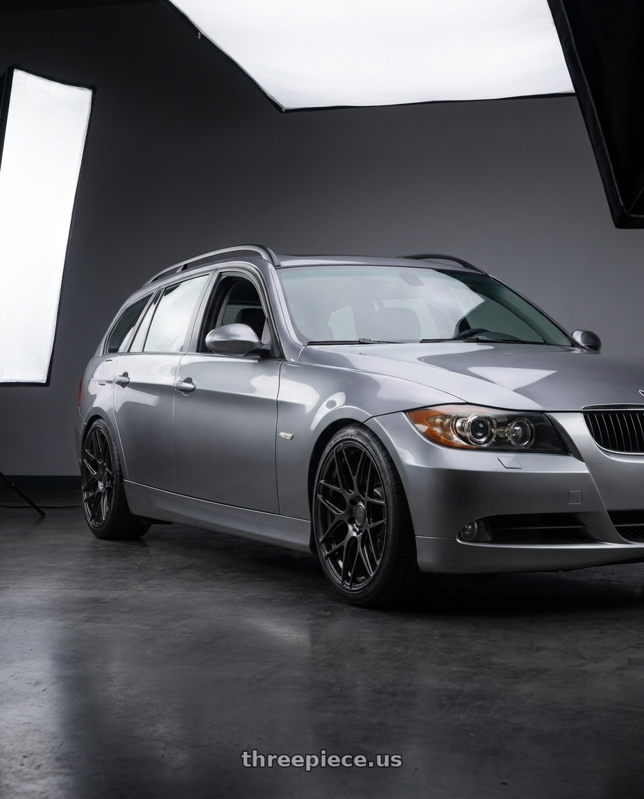 2006 Bmw E91 with MRR FS1 5x130 18x8.5  +45 Carbon Flash wheels