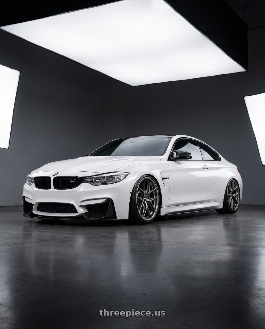 2018 BMW M4 F82 with BBS CC-R 5x120 19x9.0+26 Satin Platinum wheels