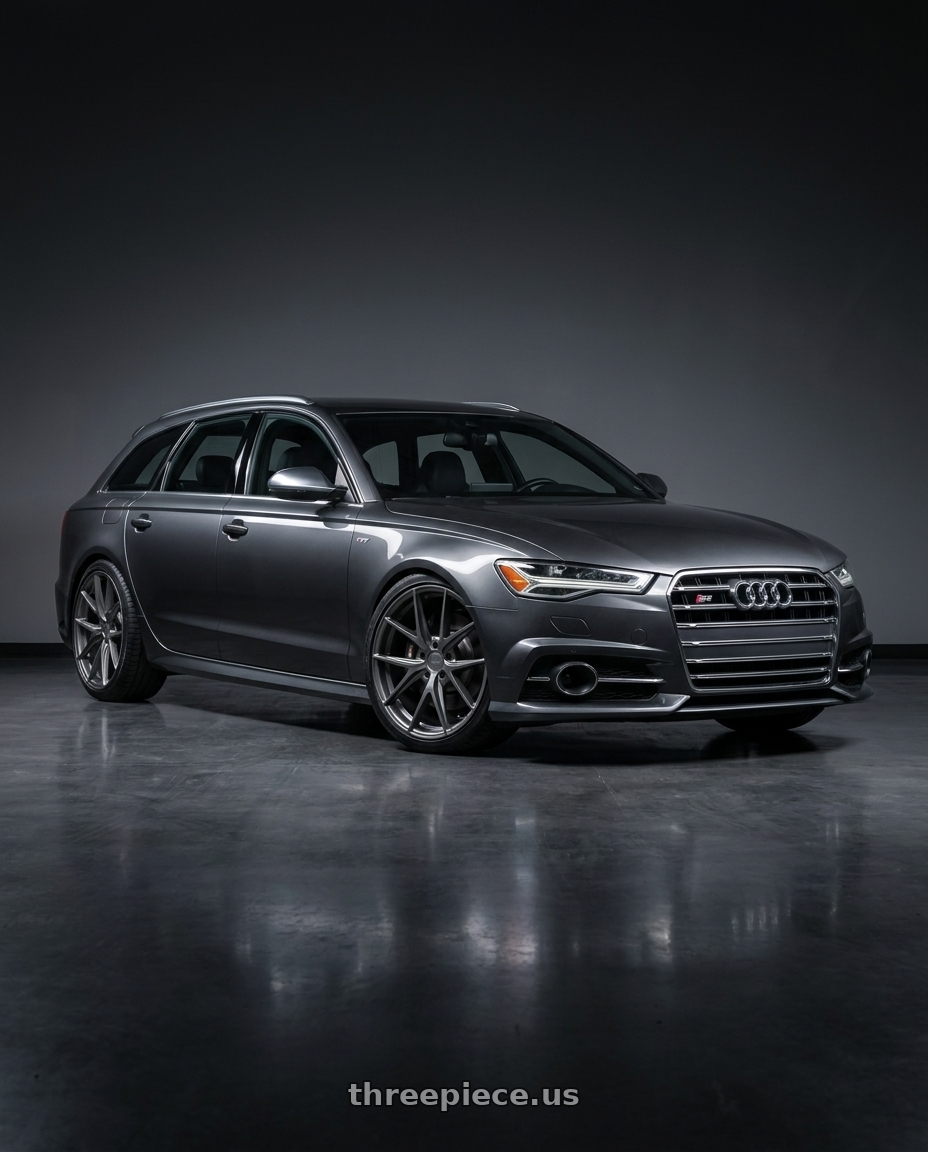 2016 Audi S6 C7 with Niche 1PC M116 MISANO 5X112 20X10.5 +20 MATTE GUN METAL wheels