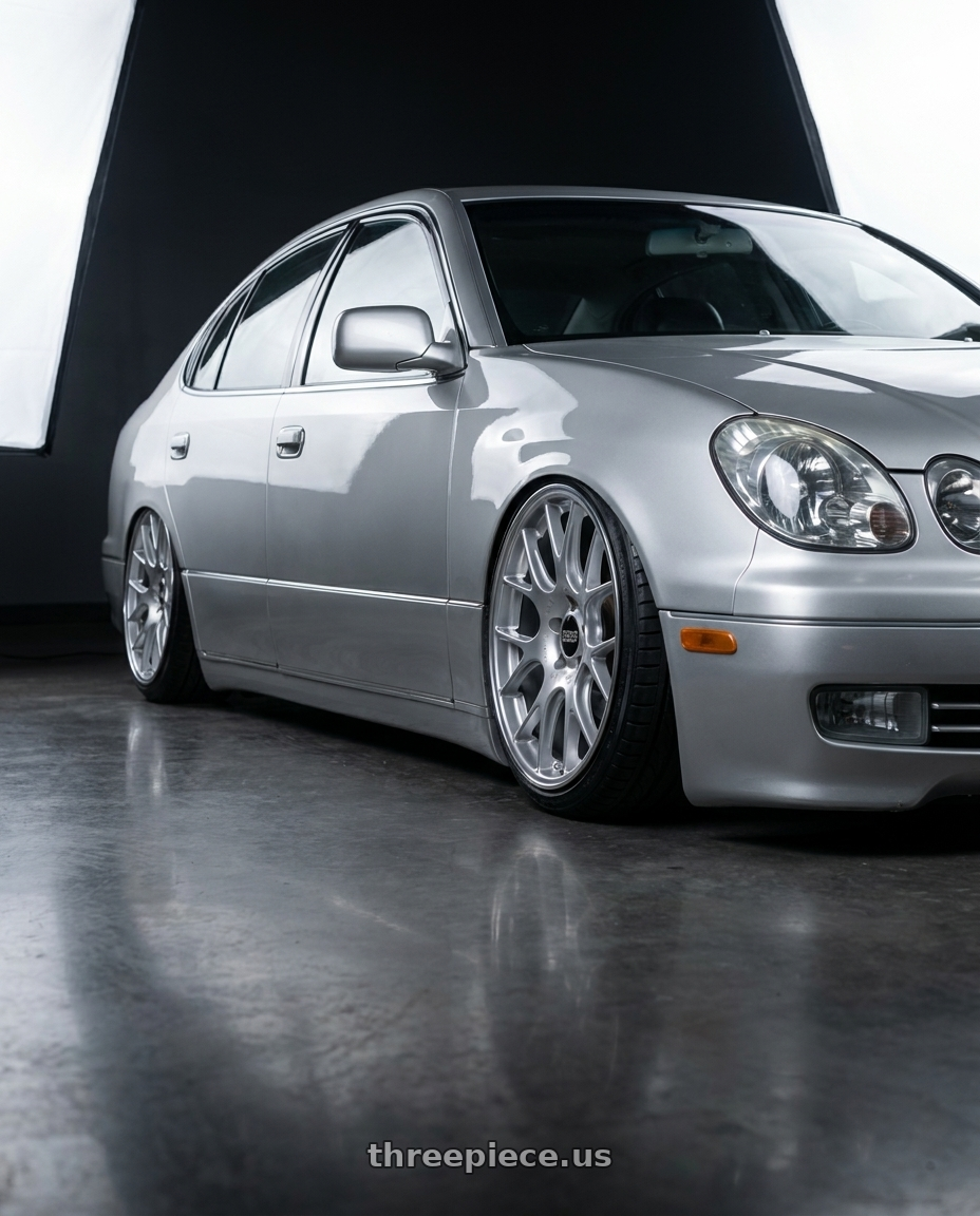 1999 Lexus gs300 with BBS CH-R 5x130 19x8.5 +51 Brilliant Silver Polished Rim Protector wheels