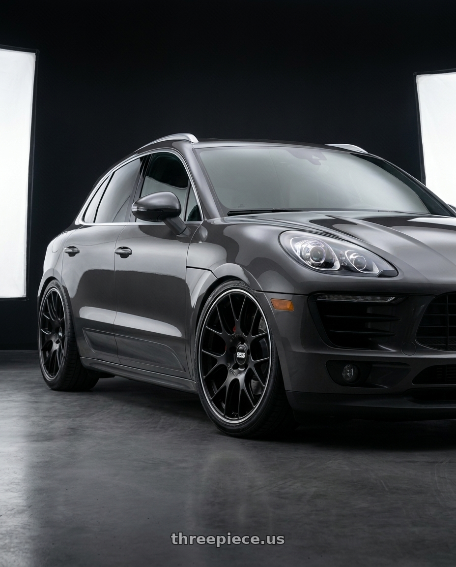 2015 Macan turbo with BBS CH-R 5x112 20x8.5 +40 Satin Black Polished Rim Protector wheels