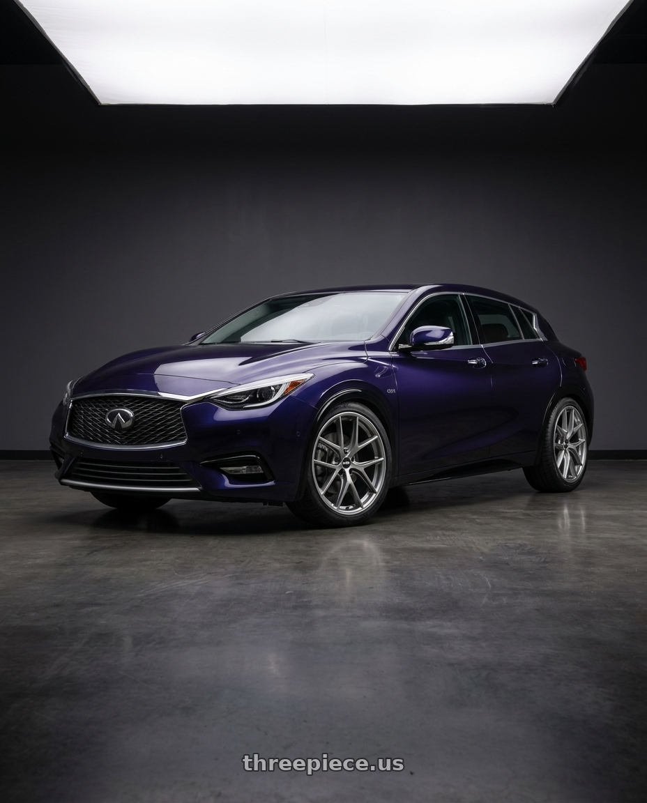 2019 Infiniti Q30 1 6t with BBS CI-R 5x112 20x10.5 +35 Platinum Silver Polished Rim Protector wheels