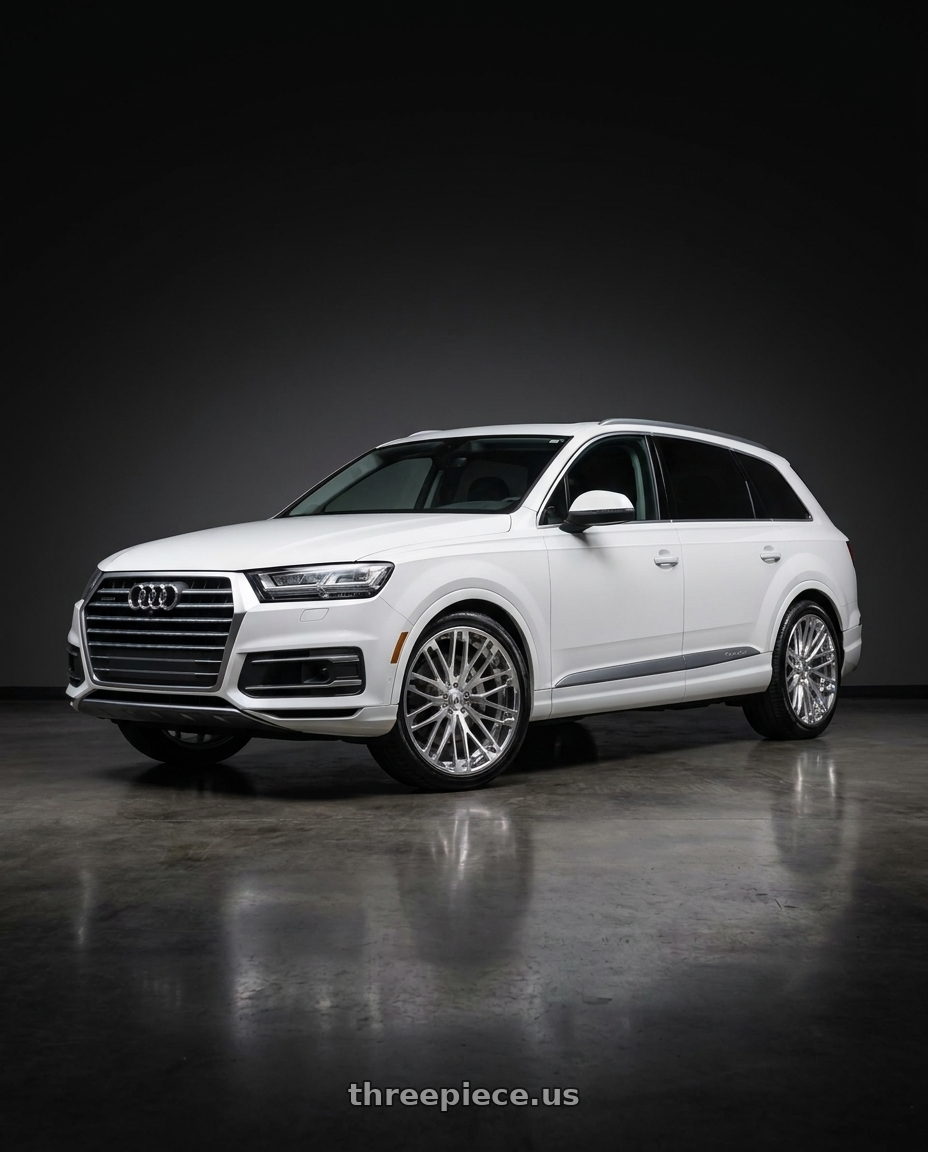 2019 audi q7 with Asanti Forged 871 5x112 22x10 +30 BRUSHED wheels