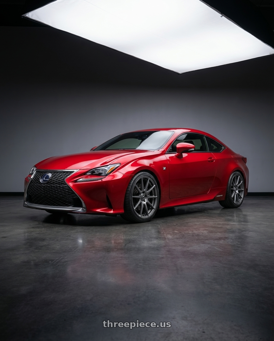 2018 Lexus RC F with Forgestar CF10 5x114.3 19x9 +35 Gloss Anthracite wheels