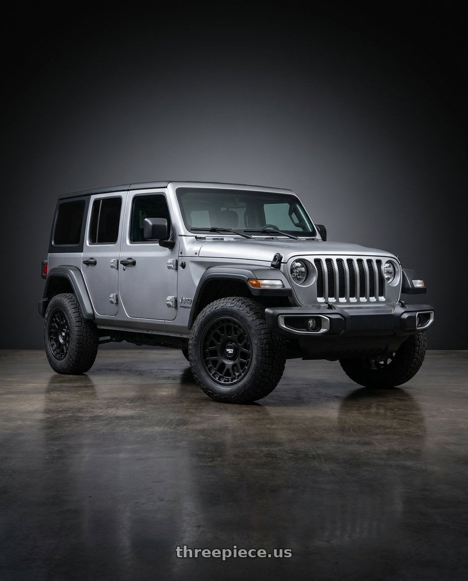 2021 Jeep Wrangler Sport with Dirty Life Mesa 9306 5x127 17x9-12 Matte Black wheels