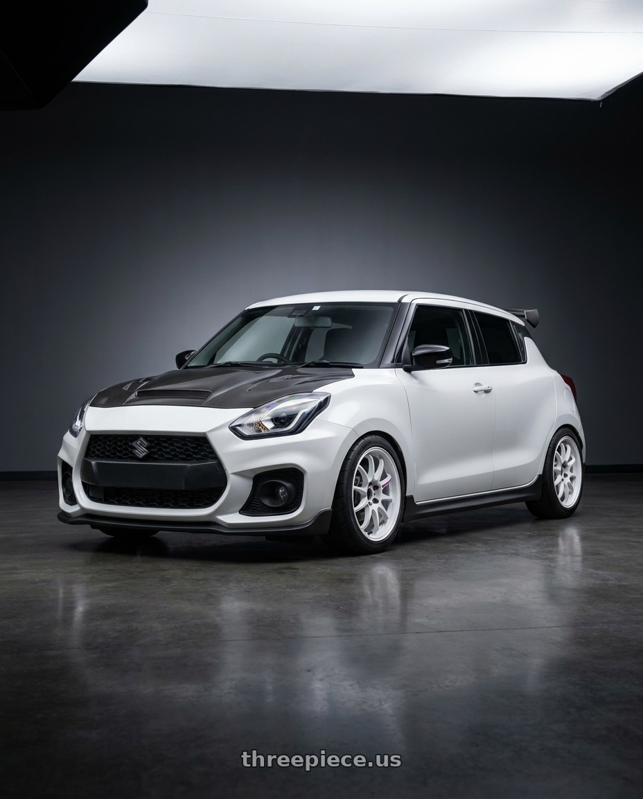 2024 kookys swift with Work Emotion Zr10 4x100 16x6.5 +38 Azure White wheels