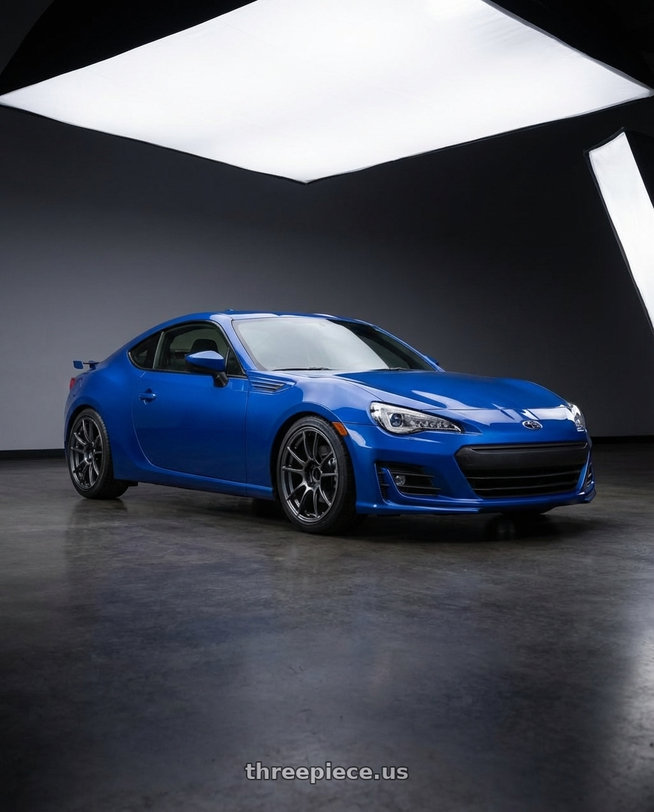 2017 Subaru BRZ with Ssr Gtx04 5x100 17x8.5+45  DARK GUNMETAL wheels