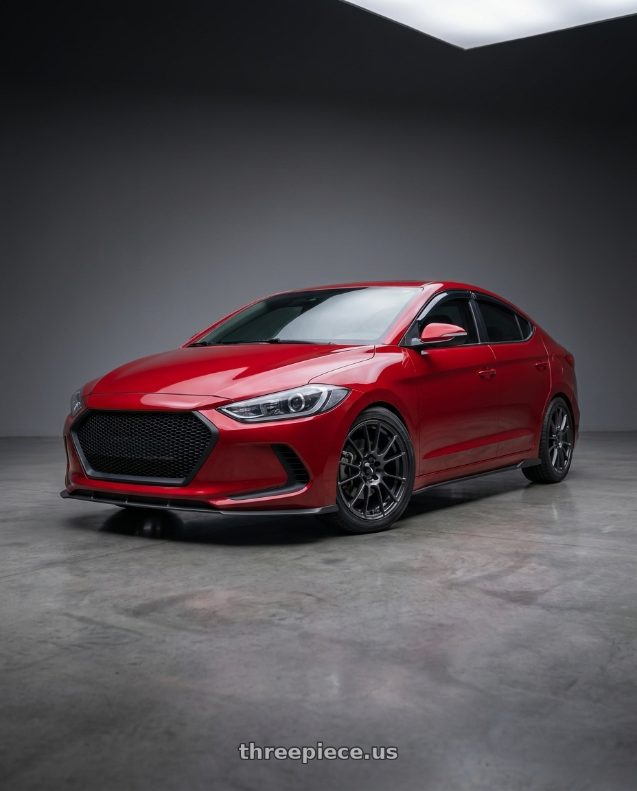 2017 Hyundai Elantra with WedsSport SA-72R 5x114.3 17x7.5+45 FR-Face wheels