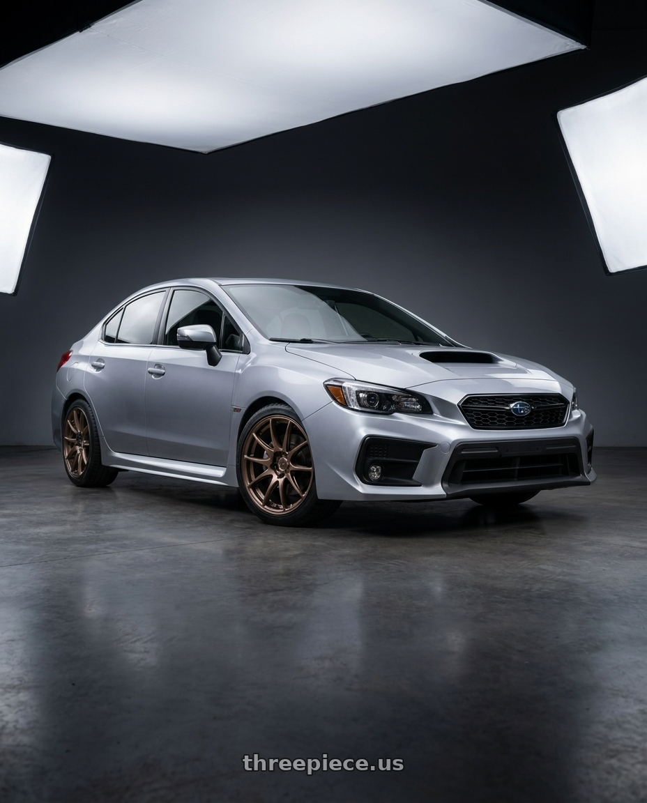 2018  SUBARU  WRX with WORK Emotion CR Shigoku 5x114.3 18x8.5 +38 Armed Titanium AMG wheels