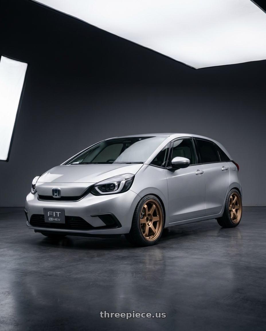 2025 Honda Fit Ehev with 9six9 SIX-1 Truck 6x139.7 18X9 +0 Matte Bronze wheels