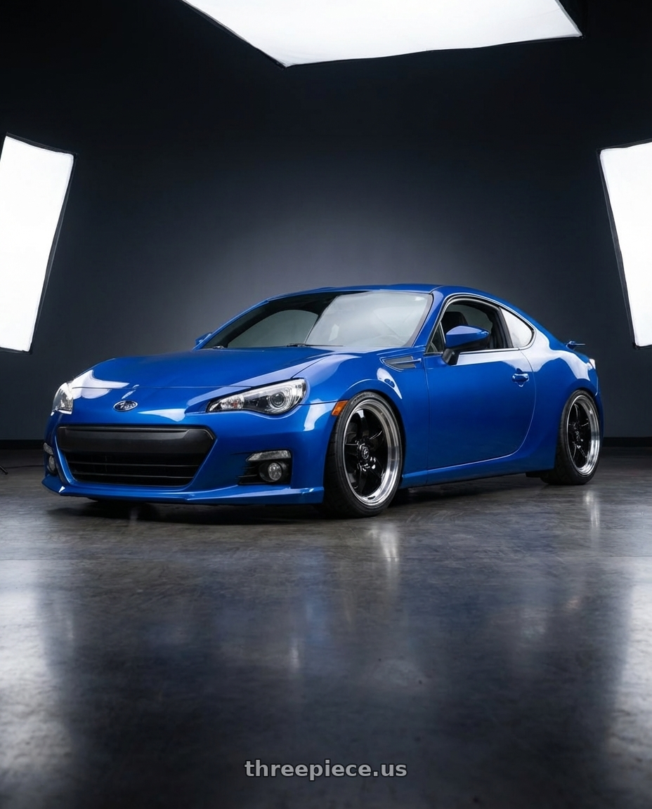 2024 Subaru BRZ with Forgestar D5 Drag 5x114.3 18x10 +22 Gloss Black Machined wheels