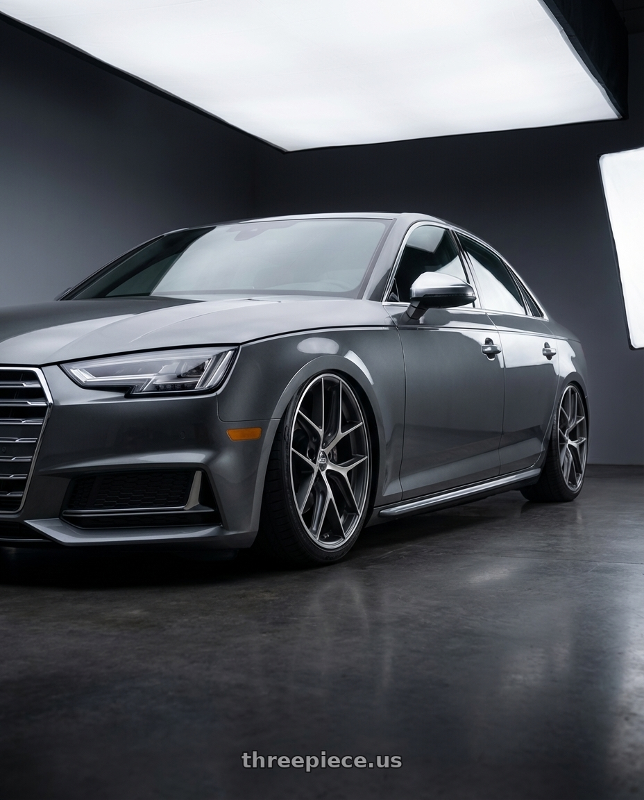 2023 Audi S4 B9 with BBS CC-R 5x112 20x9.0+25 Graphite w/ Diamond Cut Face wheels