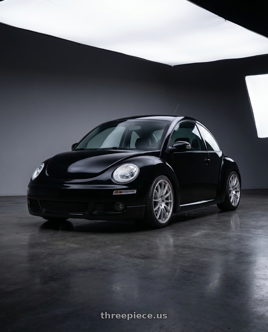 2006 Volkswagen New Beetle with Enkei GTC02 5x120 18x8.5+35 Hyper Silver wheels