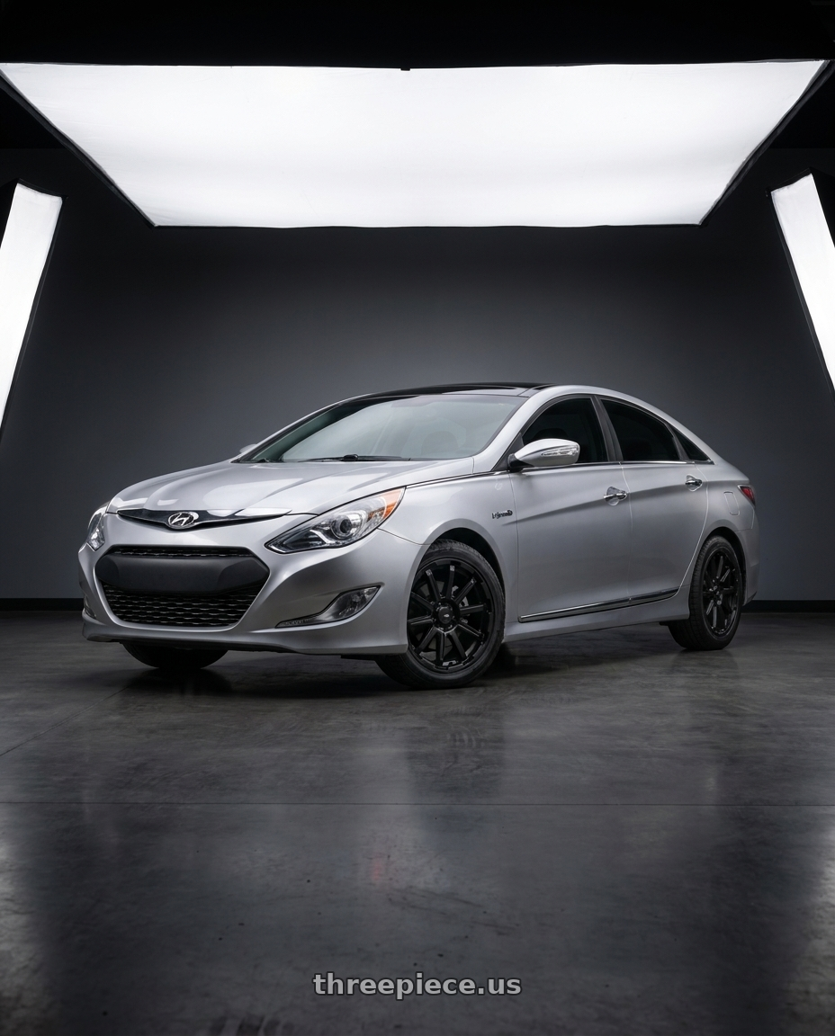 2014 Hyundai Sonata Hybrid with Enkei Adventurer 5x114.3 17x7.5+35 Matte Black wheels