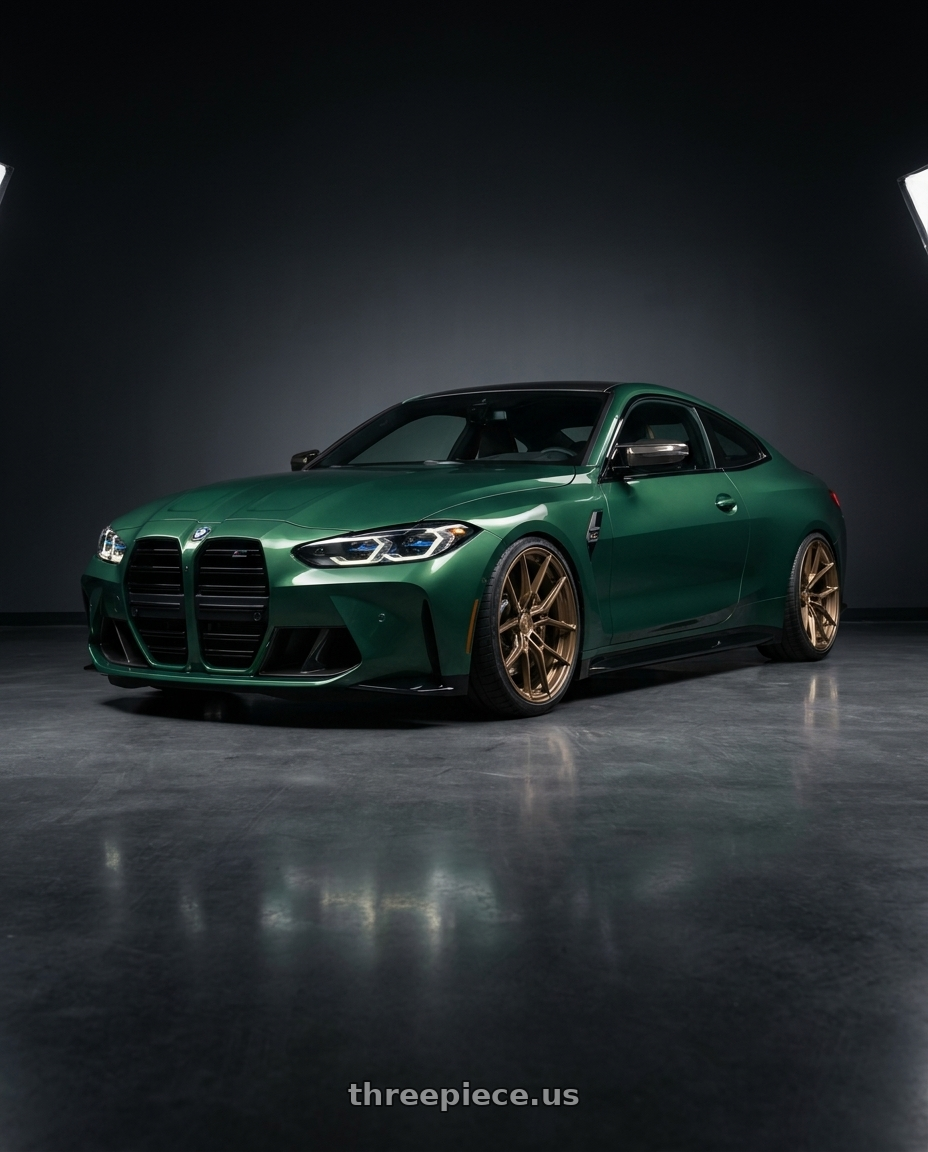 2024 bmw g82cs with E5 Wheels Daytona 5x120 20x11+45 BRONZE wheels