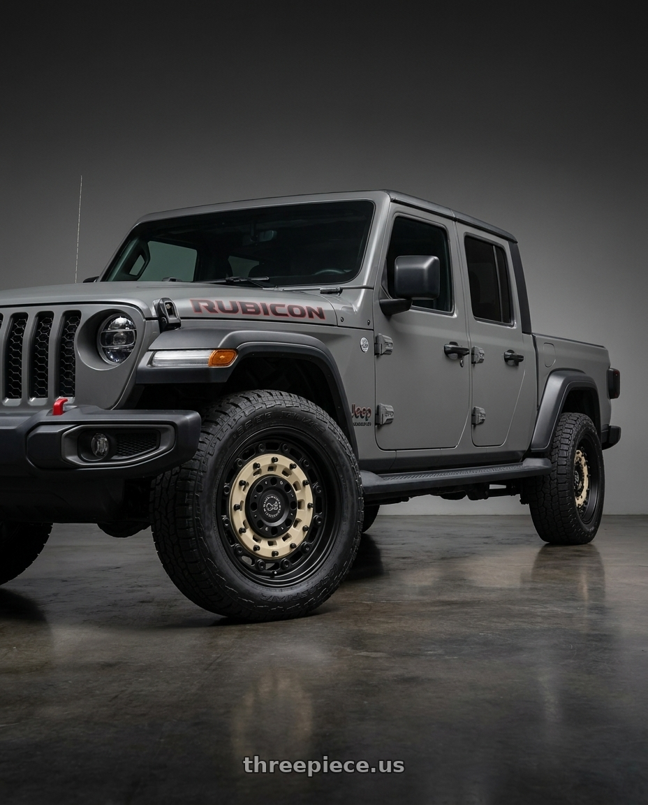 2021 Jeep Gladiator Sport with Black Rhino ARSENAL 5X127/5X139.7 20X9.5 -18 SAND ON BLACK wheels