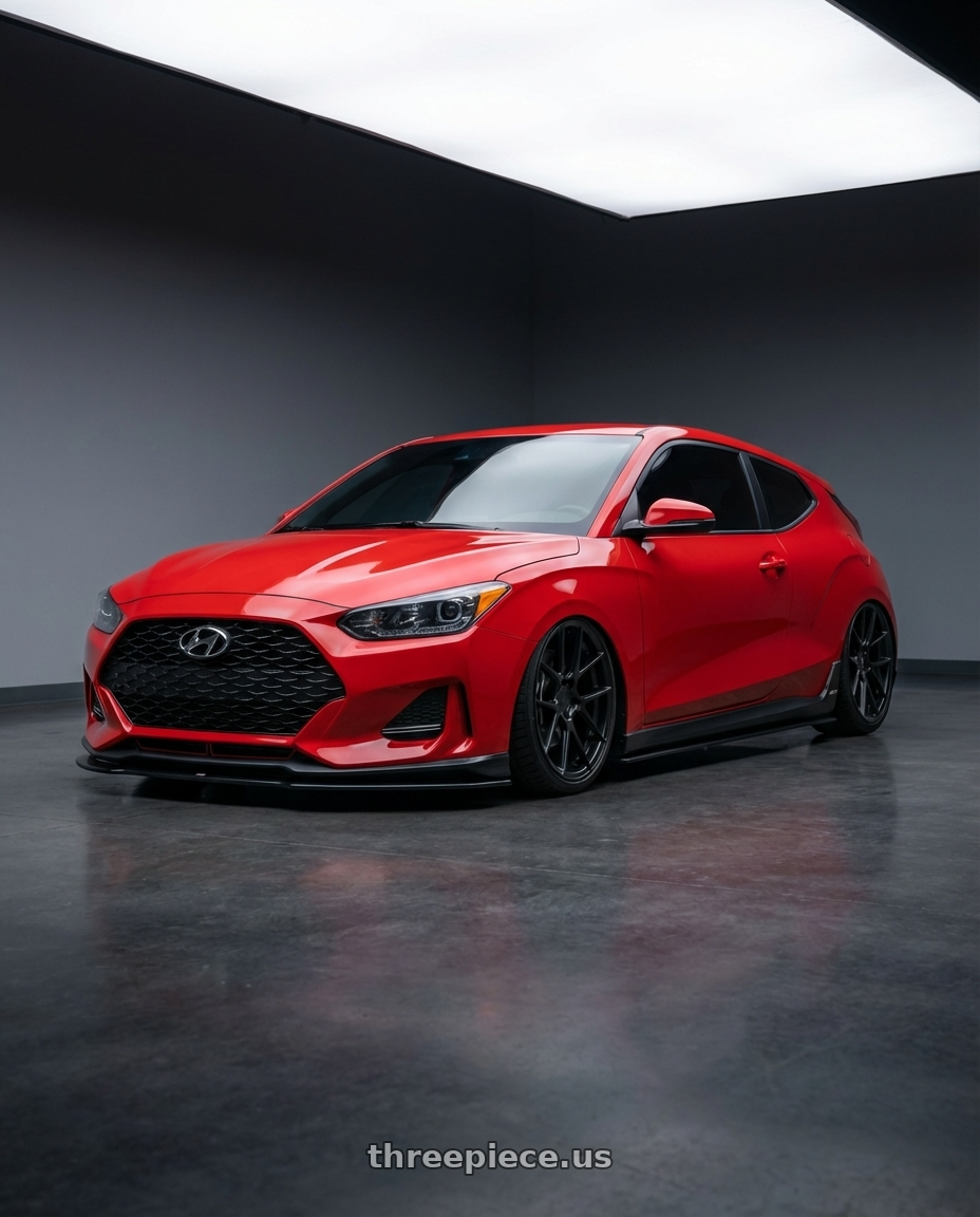 2022 Hyundai Veloster N with Avant Garde Wheels M510 5X114.3 19x9.5 +40 Matte Black wheels