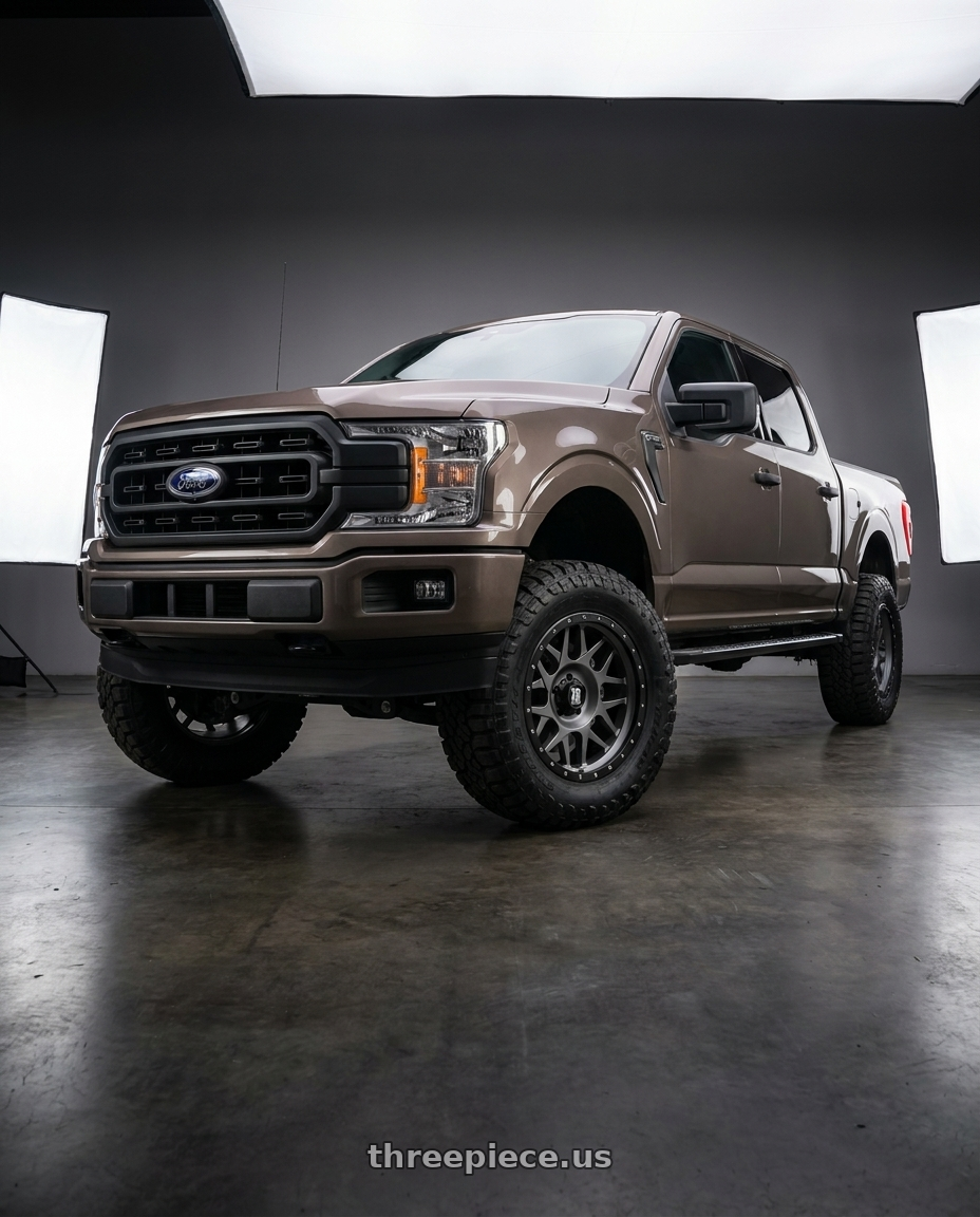 2019 Ford F-150 with XD XD127 BULLY 6X135 20X9 +0 MATTE GRAY BLACK RING wheels