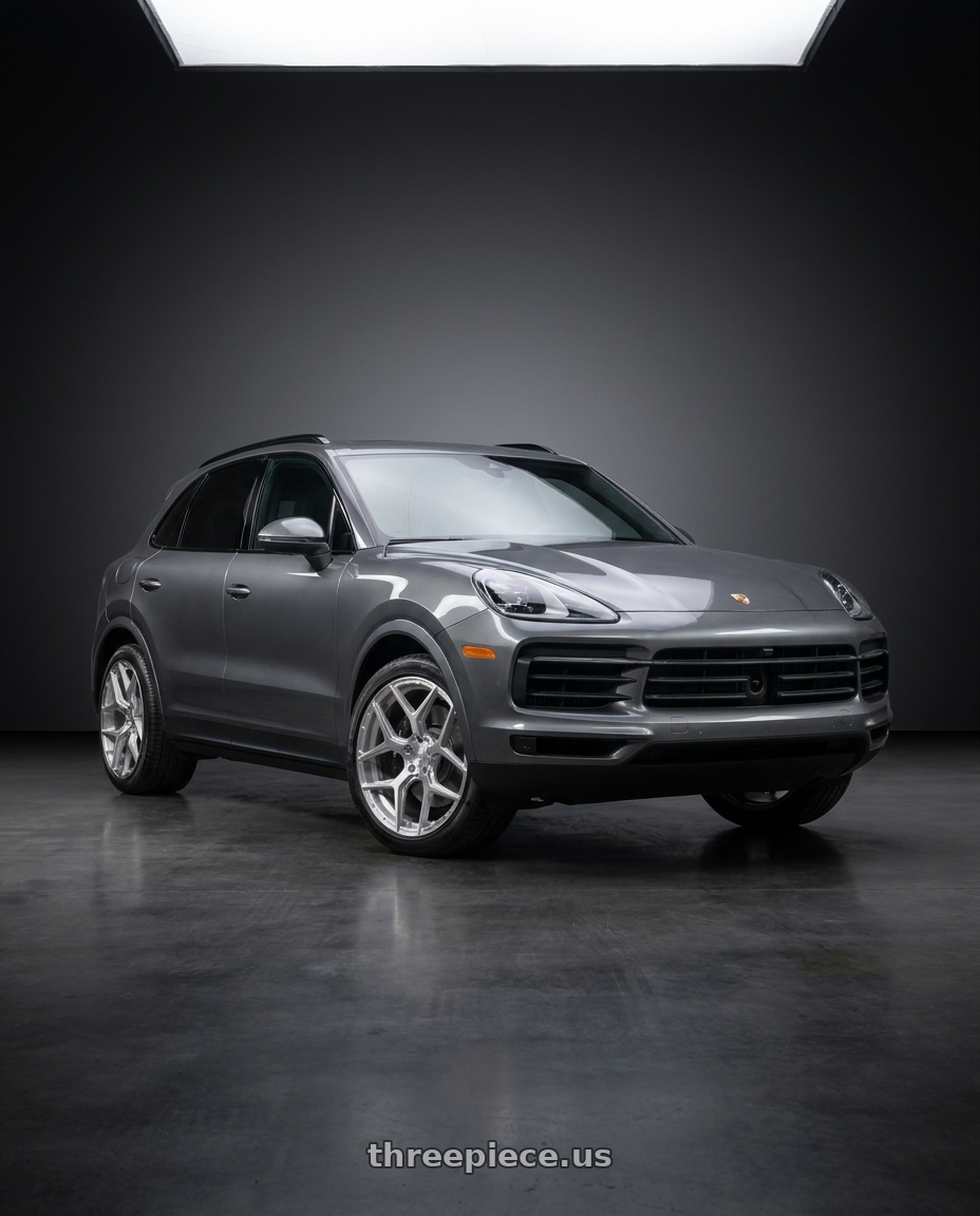 2019 Porsche cayenne with 4PLAY 4P06 5x127/5x139.7 22x10-18 Brushed wheels