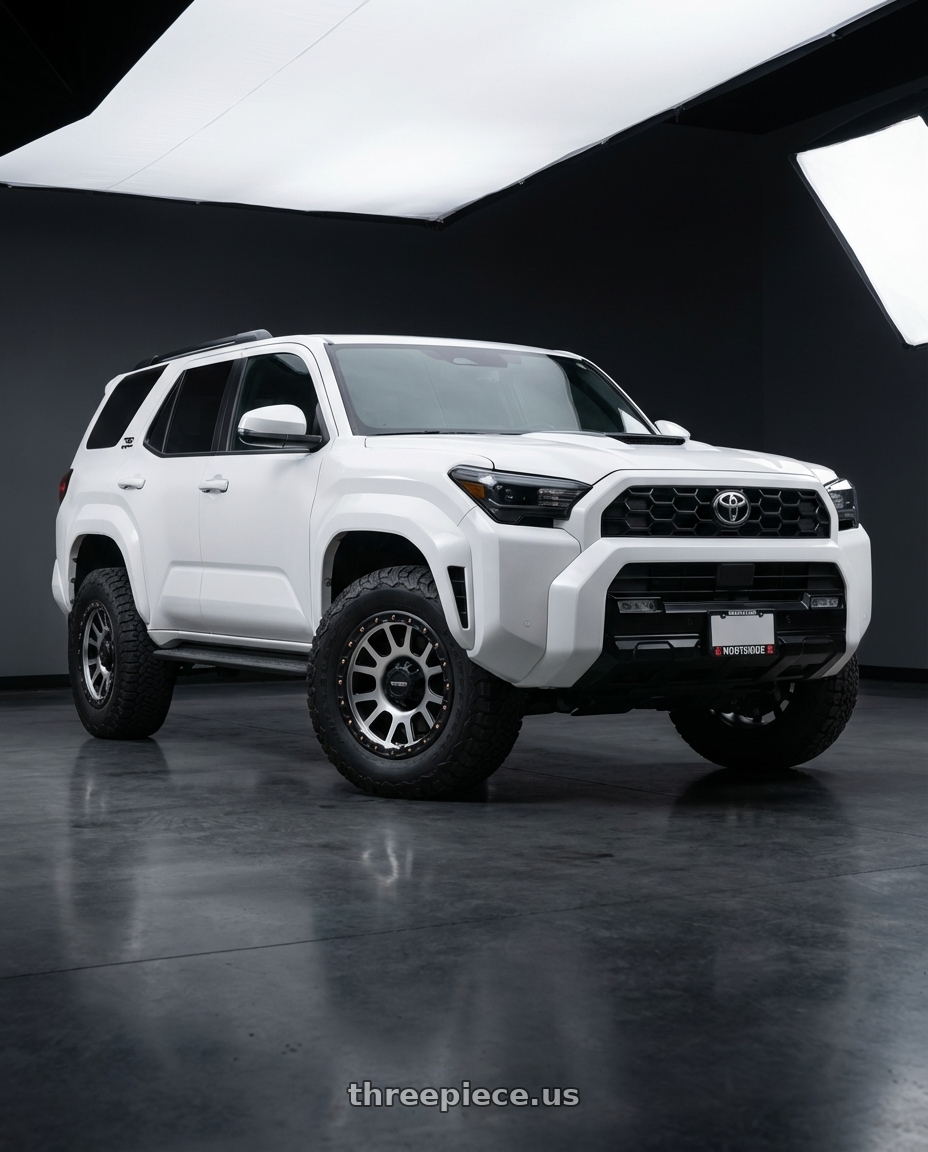 2022 Toyota 4Runner with Vision Off-Road 111 Nemesis 6x139.7 17x9-12 Matte Black Machined Face wheels