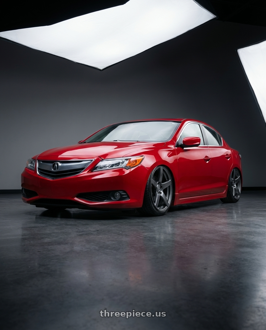 2012 Acura ILX with Forgestar CF5 5x114.3 18x10 +42 Gloss Anthracite wheels