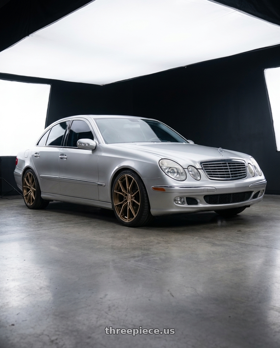 2003 Mercedes Benz E320 Sport with E5 Wheels Daytona 5x120 19x9+35 BRONZE wheels