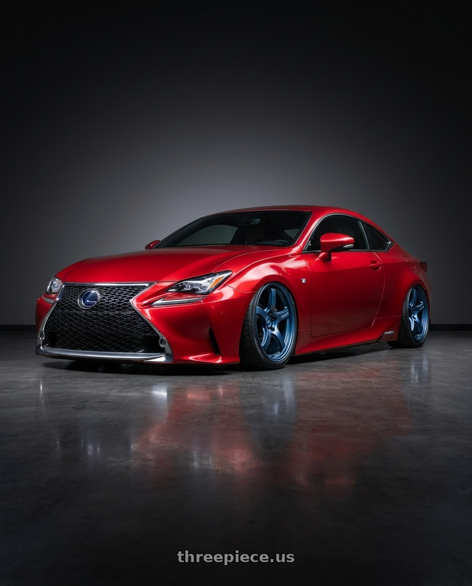 2018 Lexus RC F with Gram Lights 57CR 5x114.3 19x9.5+35 Gunblue II wheels