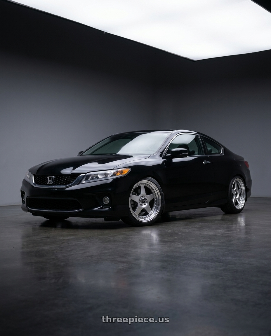 2014 Honda accord lx-s with SSR Professor SP6 5x114.3 18X8+49 SL Disk Titan Silver wheels