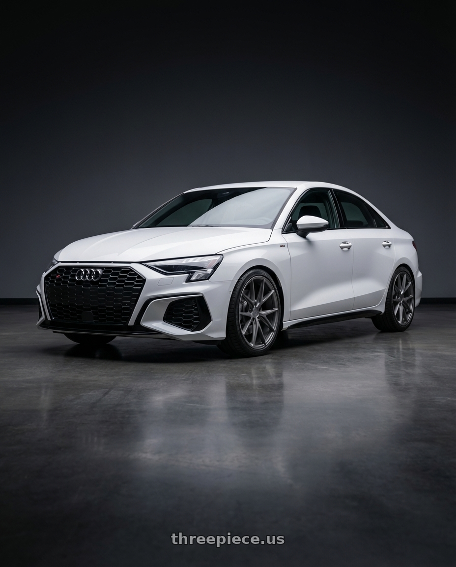 2024 Audi S3 8Y with Niche 1PC M116 MISANO 5X112 19X8.5 +42 MATTE GUN METAL wheels