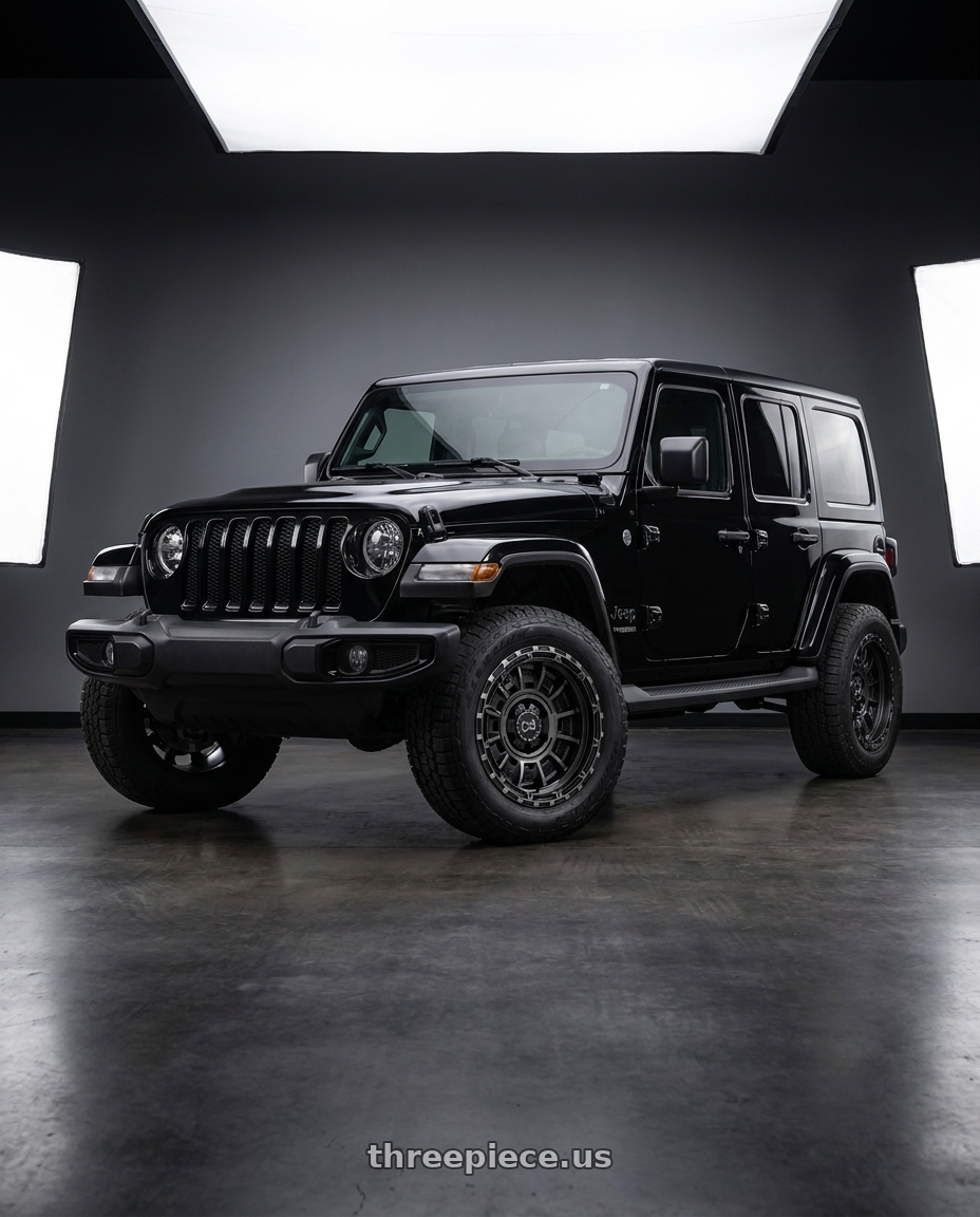 2021 Jeep Wrangler Sport with Black Rhino LEGION 5X127 17X9 -12 MATTE BLACK GRAY TINT wheels