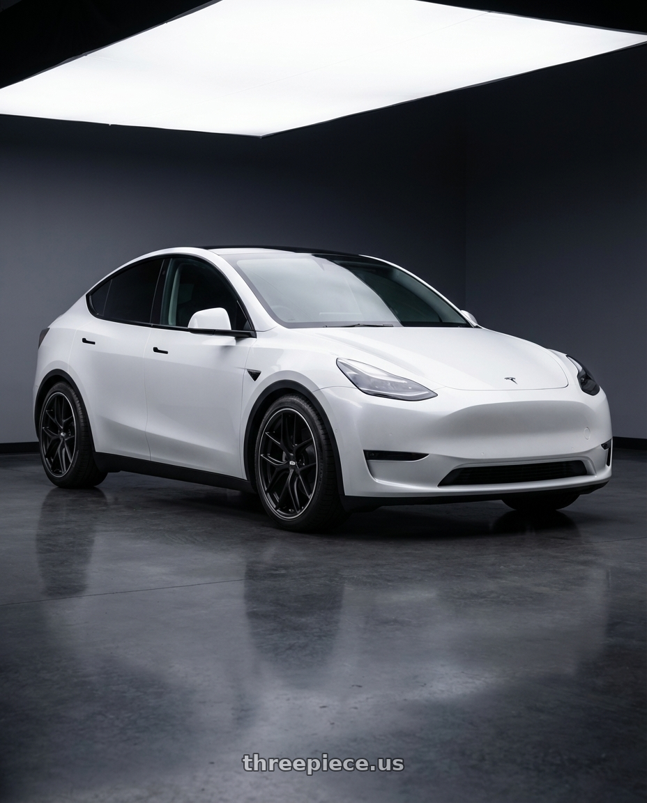 2024 Tesla Model Y with BBS CC-R 5x114.3 20x8.5+40 Satin Black wheels