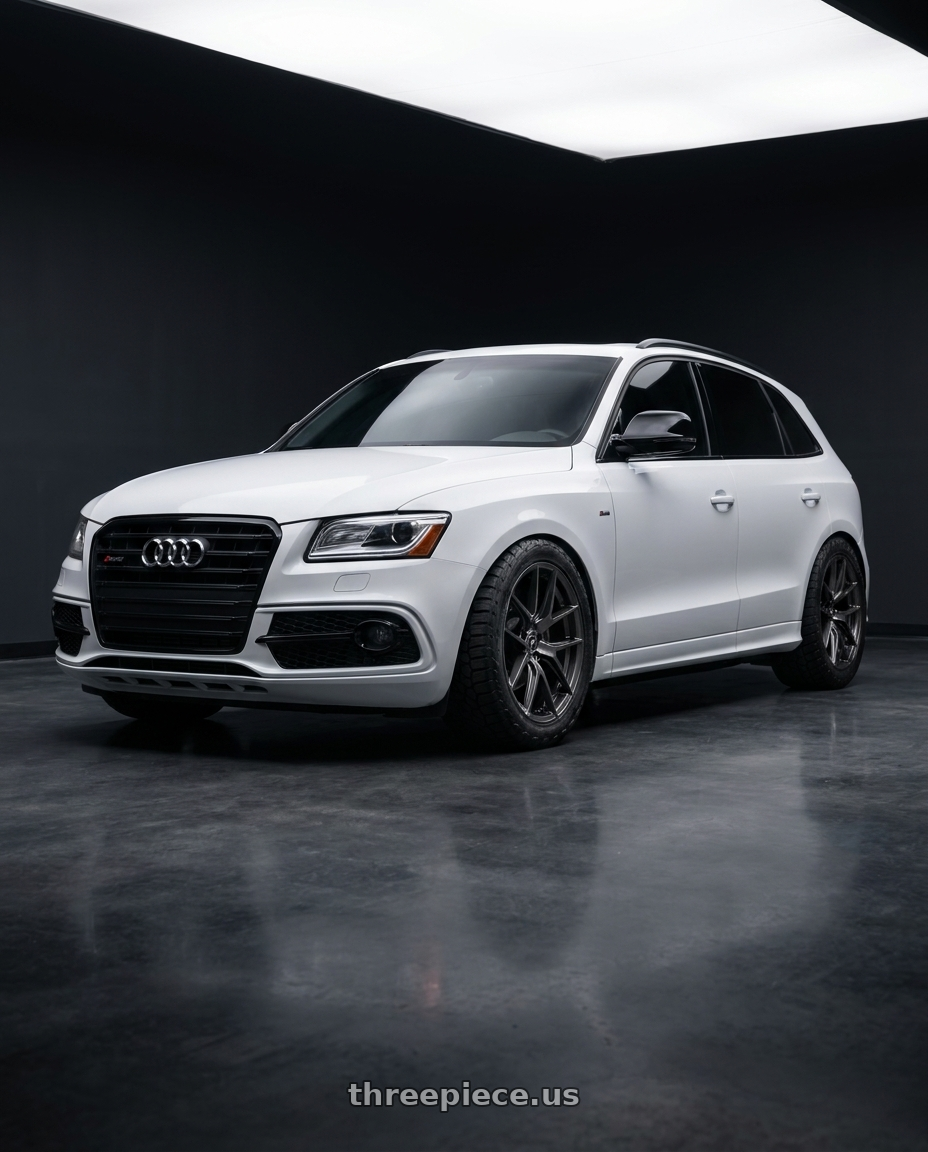 2017 audi q5 with Fittipaldi 360G 5X112 20x10 +30 Gloss Graphit wheels