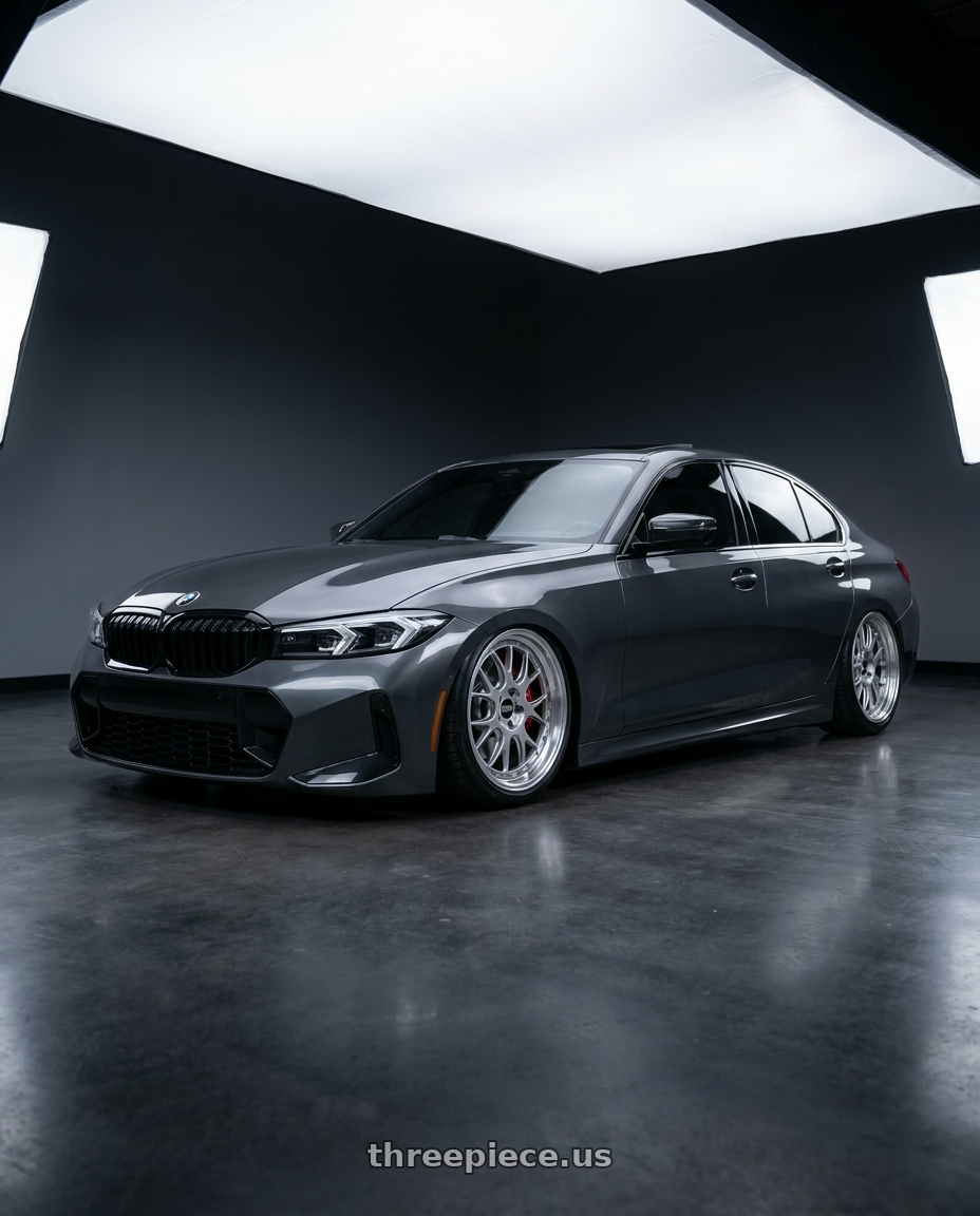 2026 bmw g20 lci 330i  with BBS LM-R 5x112 19x8.5+38 Diamond Silver wheels