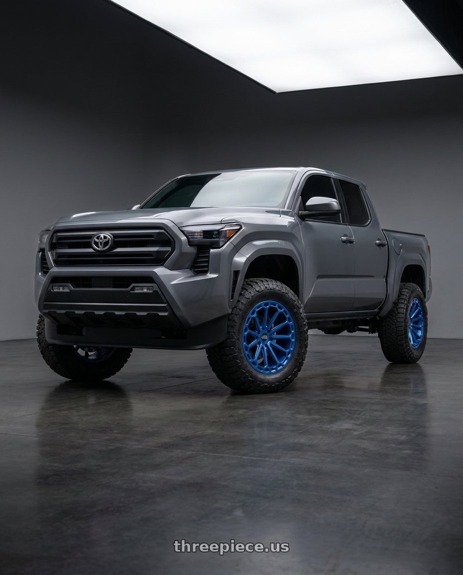 toyota tacoma 4th gen 2024 sr rwd with Black Rhino KAIZEN 6X135 20X9.5 +12 DEARBORN BLUE wheels
