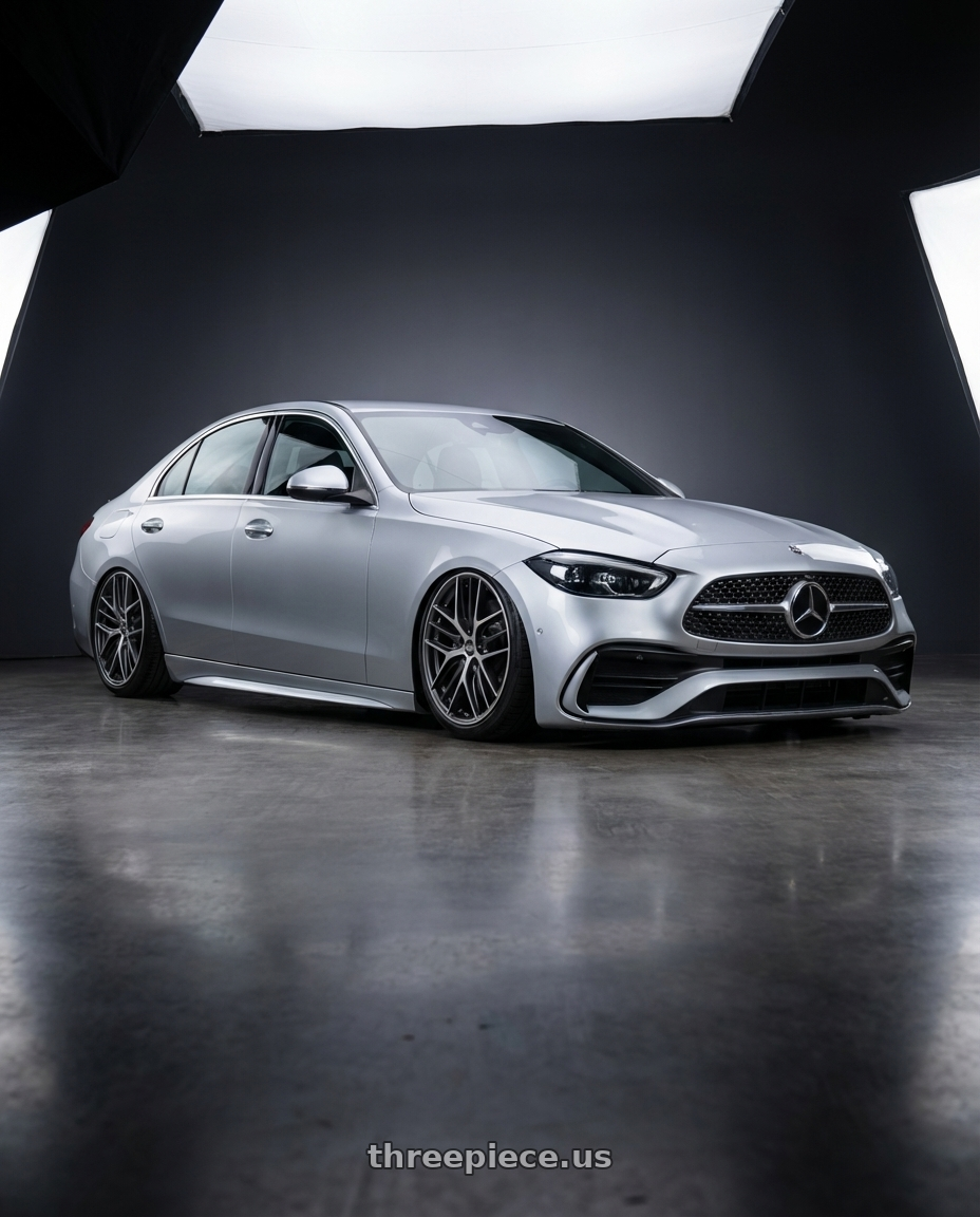 2022 Mercedes-Benz C-Class W206 with BBS CC-R 5x112 19x9.5+42 Graphite w/ Diamond Cut Face wheels