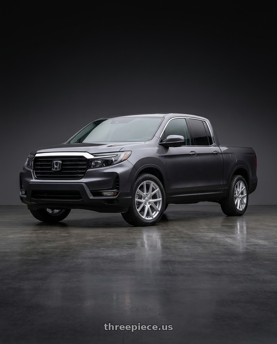 2021 Honda Ridgeline Sport with American Racing AR943 5X120 18X8 +35 HYPER SILVER wheels
