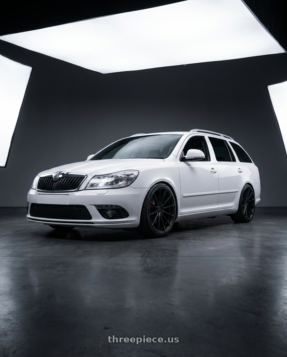 2012 Skoda Octavia with TSW TW005 GOODWOOD 5X114.3 19x10.5 +43 MATTE BLACK wheels