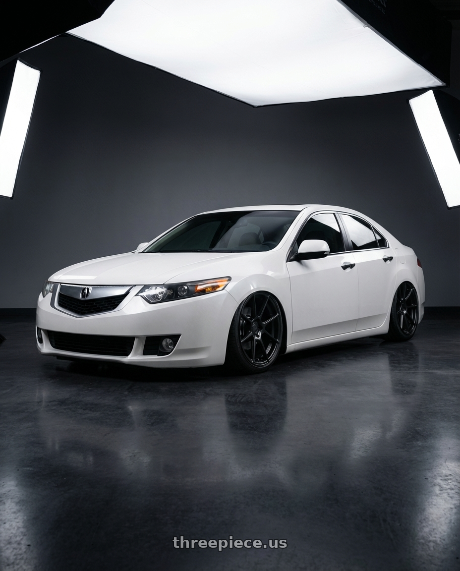 2013 Acura TSX with Avant Garde Wheels M510 5X114.3 19x9.5 +40 Matte Black wheels