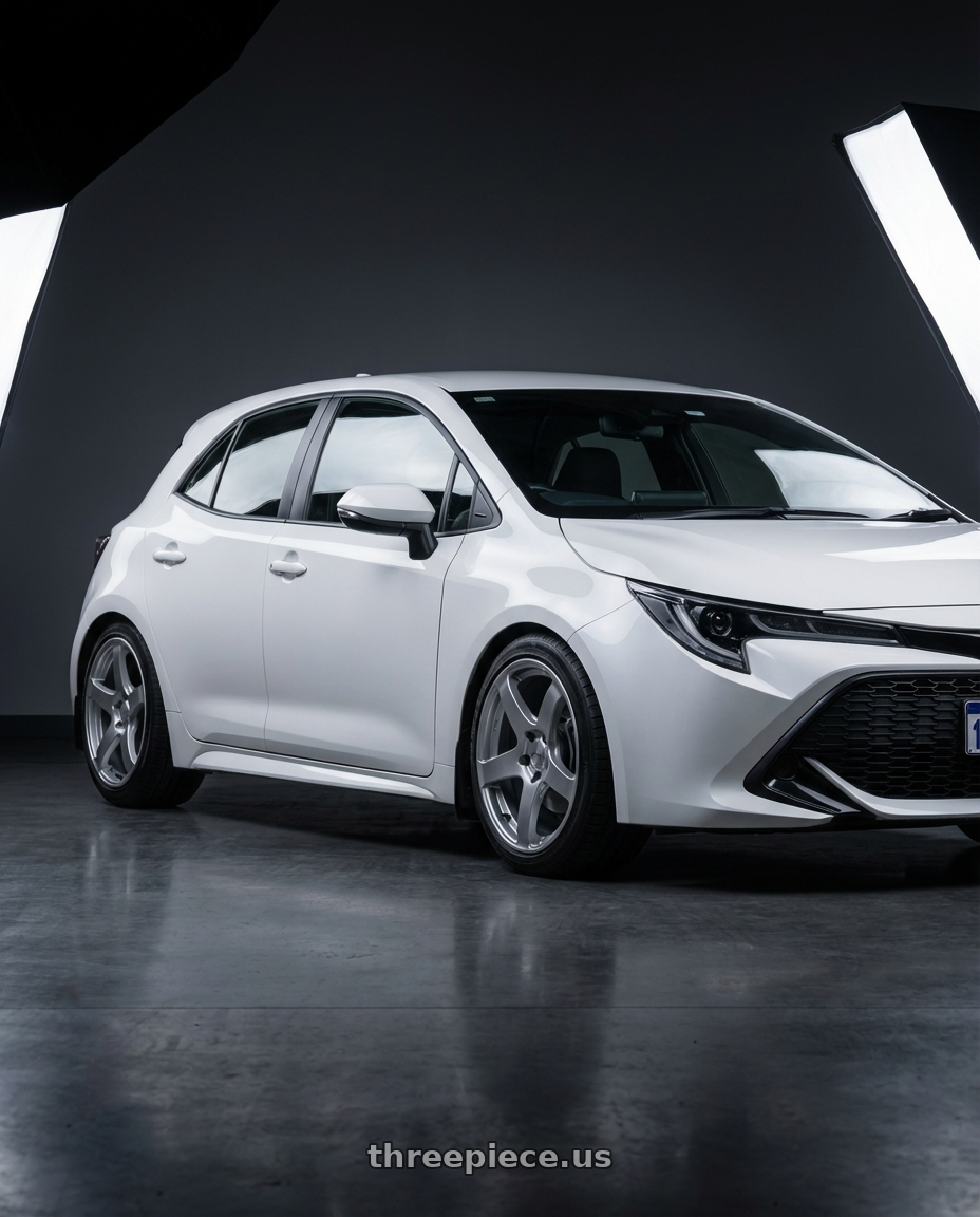 2023 Toyota Corolla Hatchback with Ssr Gtv01 5x114.3 18x8.5+40  GLARE SILVER wheels