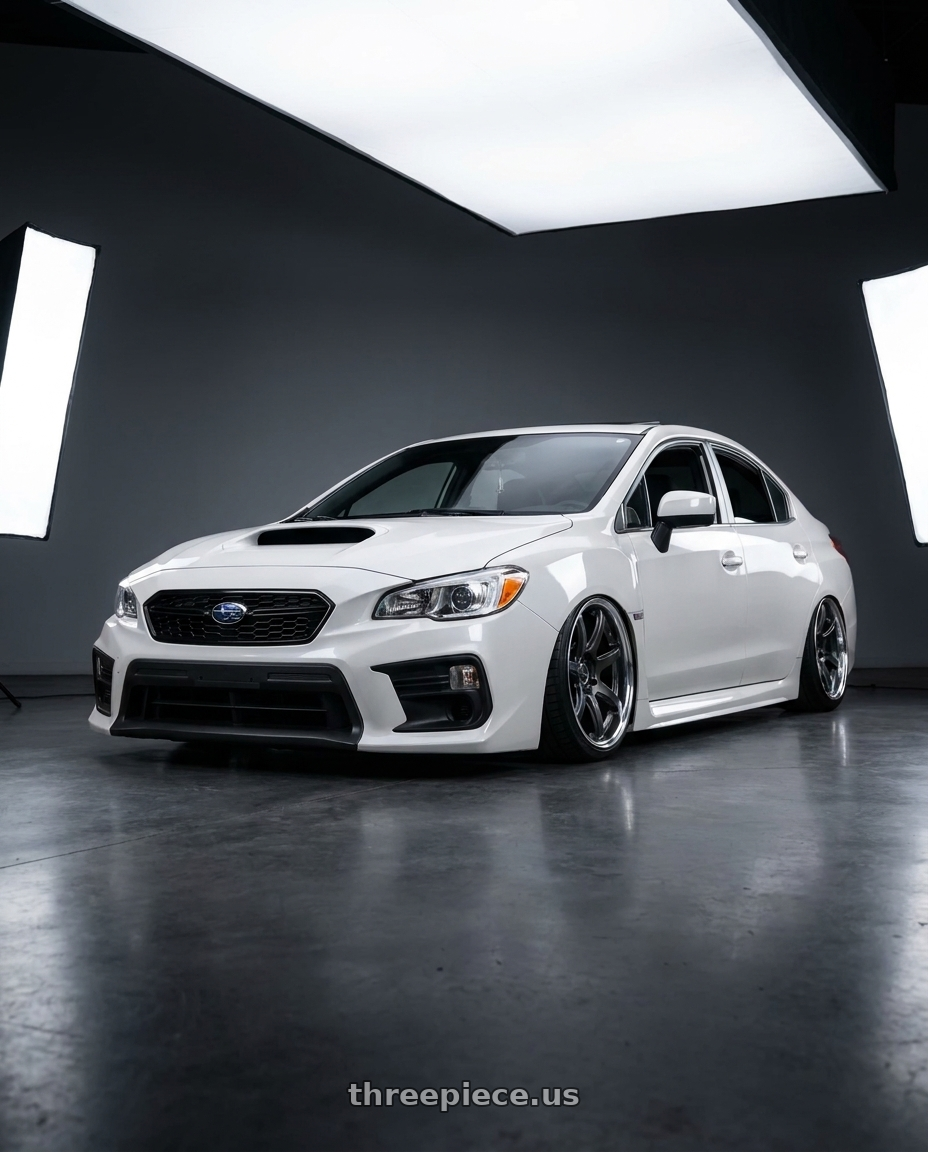 2020 subaru wrx premium white with Work Emotion T7R 2P wheels