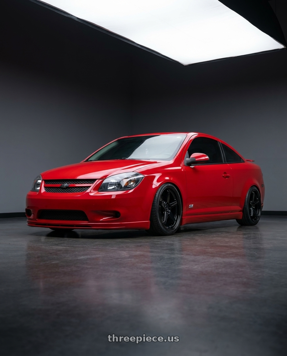 2010 chevy cobalt ss with KATANA RACING KR13 5x110 17x7.5 +40 Glossy Black wheels