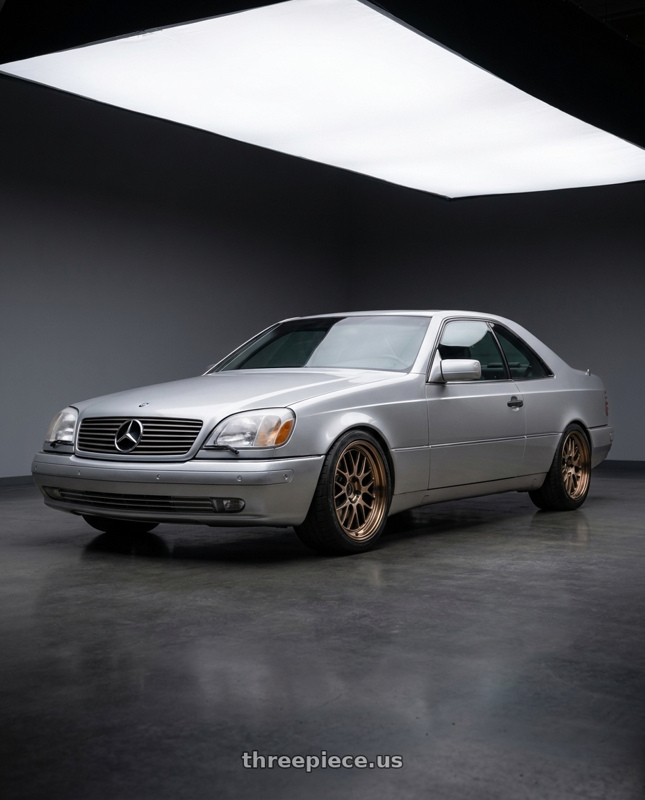 1998 Mercedes CL 500 with Volk Racing 21A SPEC-SR 5x114.3 19x9.5+0 Shining Bronze Metal / FDMC wheels