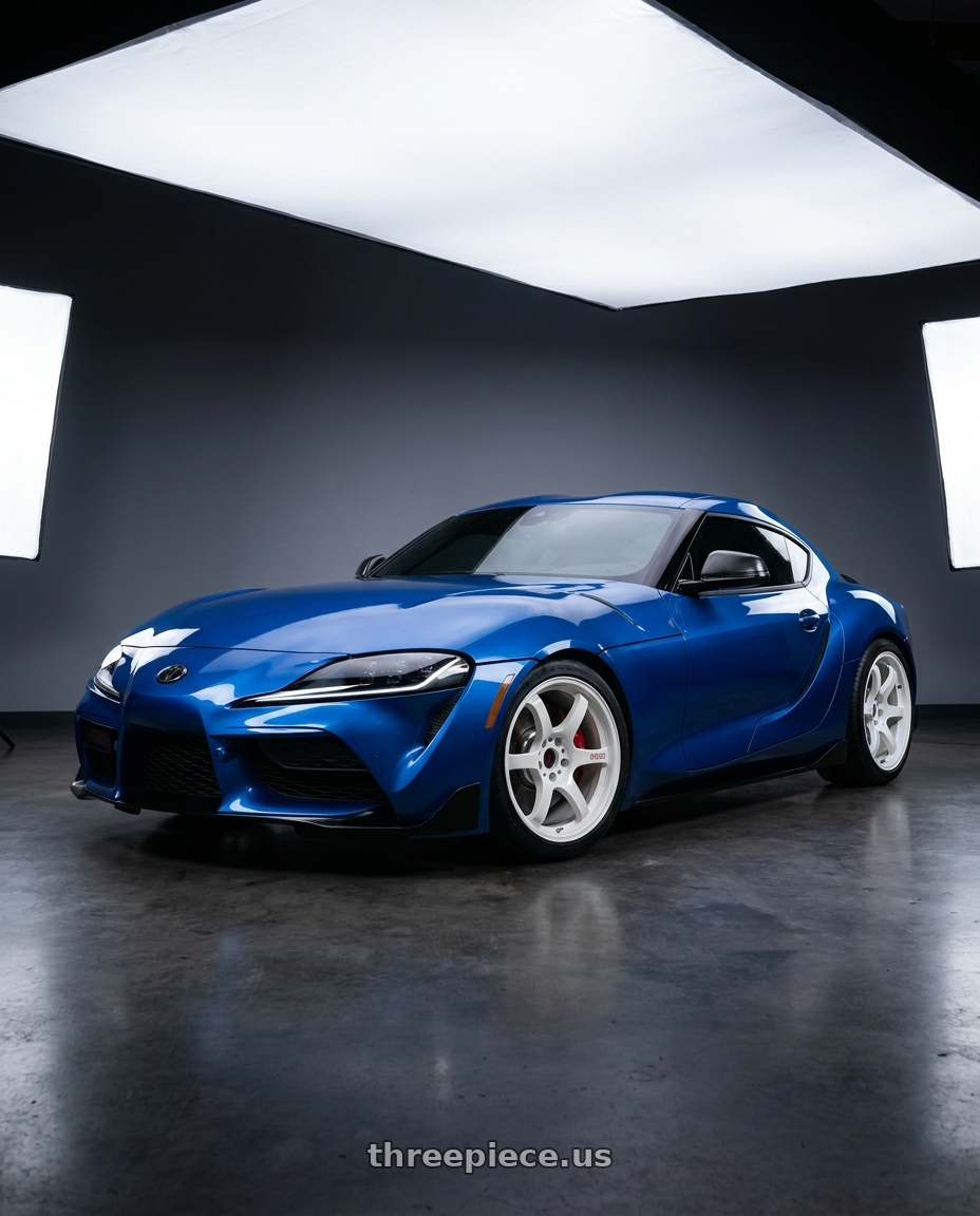 2023 Toyota supra with Gram Lights 57DR 5x100 18x9.5 +38 CERAMIC PEARL wheels
